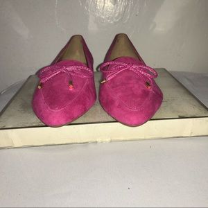 Talbot’s Francesca Bow Front Suede Driving Flats